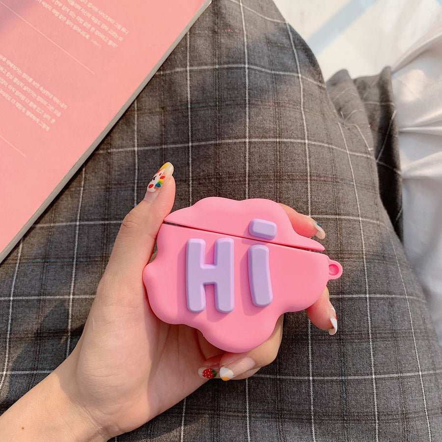 Cute Cloud AirPods Case – Soft Silicone, 1st & 2nd Gen