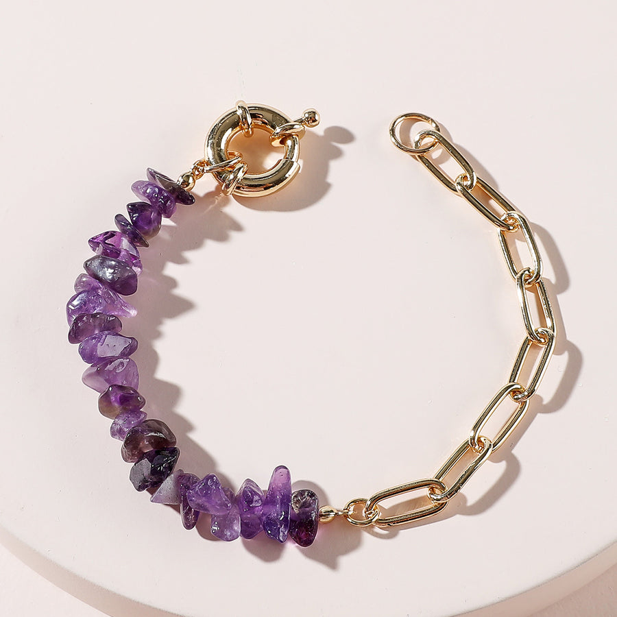 Aqua Crystal Statement Bracelet – Tarnish-Free Stainless Steel