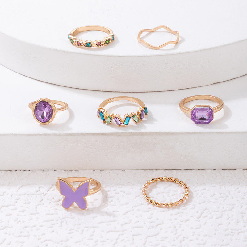 Boho Twist Stacking Rings – Geometric Set of Two