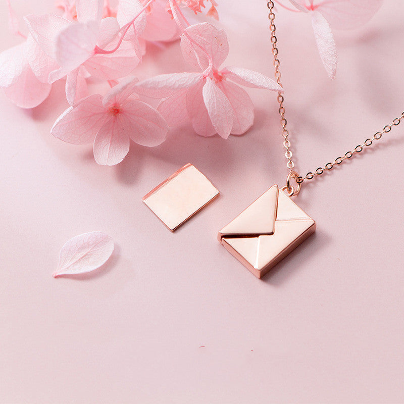 Envelope Love Letter Necklace – Romantic Pendant Gift