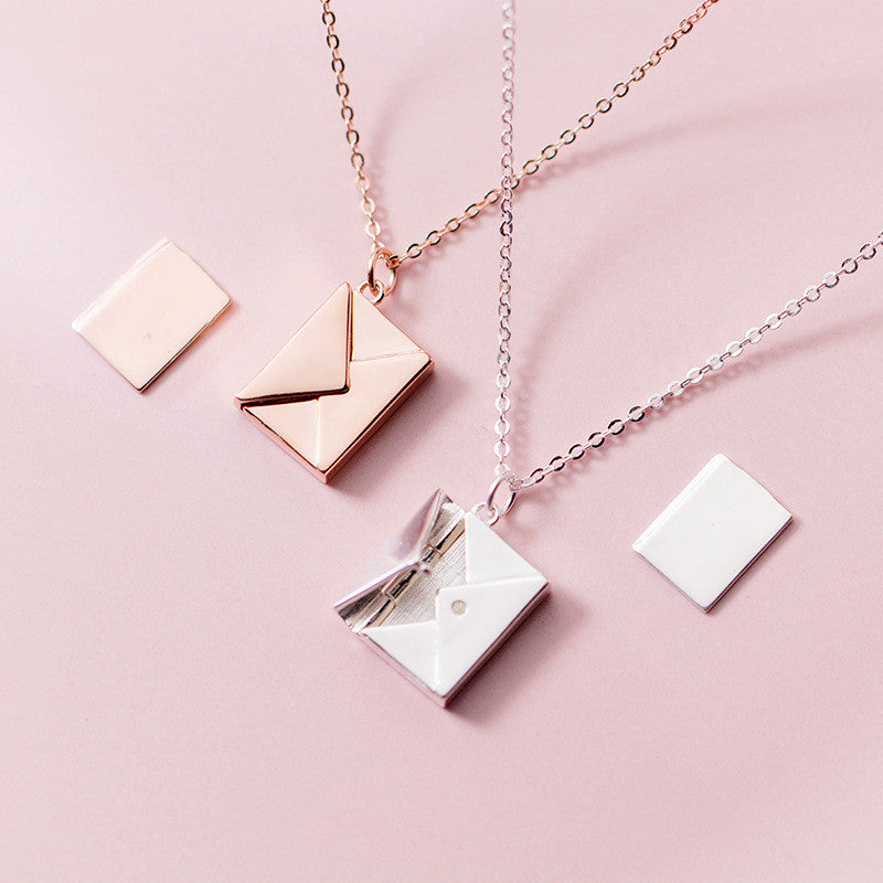 Envelope Love Letter Necklace – Romantic Pendant Gift